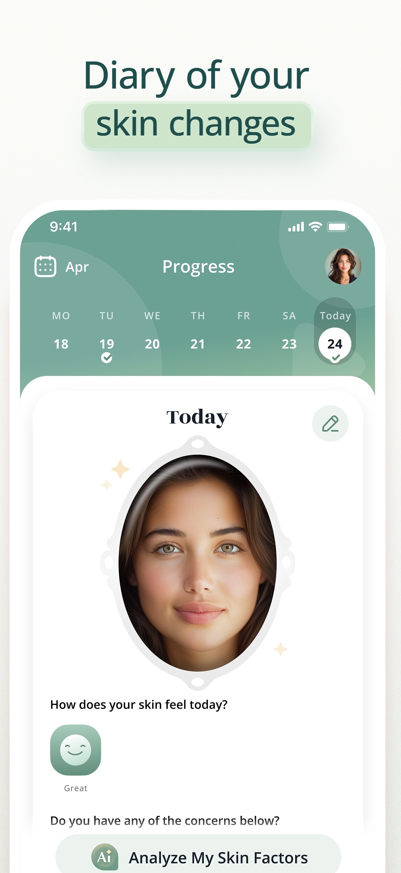 Store screenshots screen from the Luvly: Face Yoga & Skincare app, capture 6