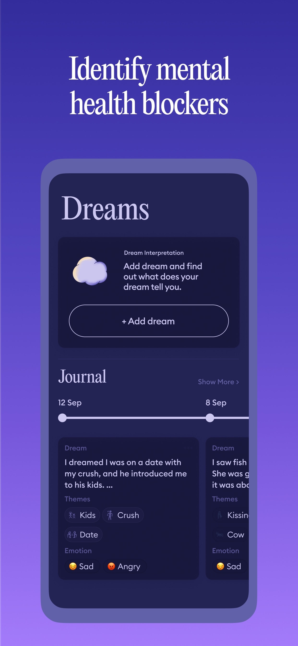 Store screenshots screen from the DreamApp: Dream Interpretation app, capture 6
