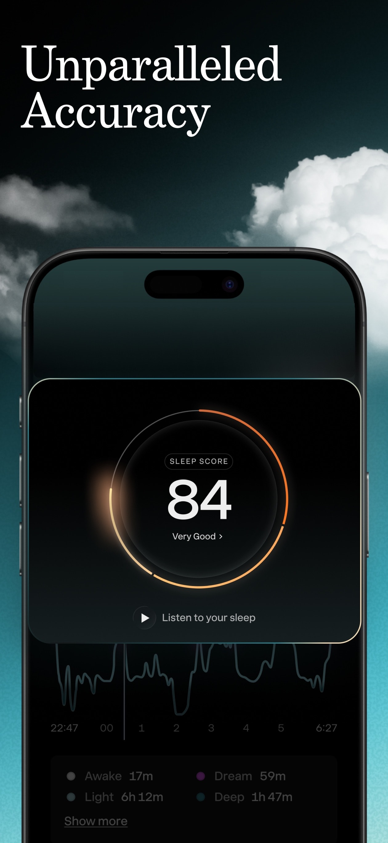 Store screenshots screen from the Sleep Cycle - Tracker & Sounds app, capture 5