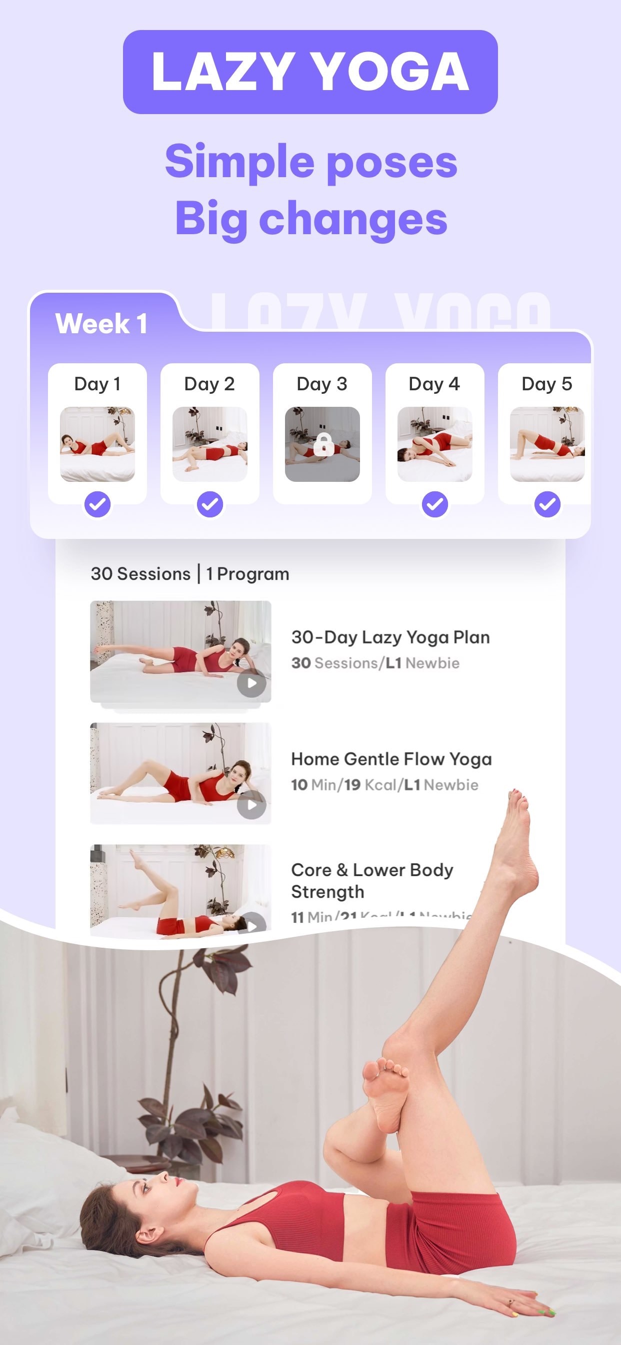 Store screenshots screen from the Daily Yoga: Fitness & Wellness app, capture 4