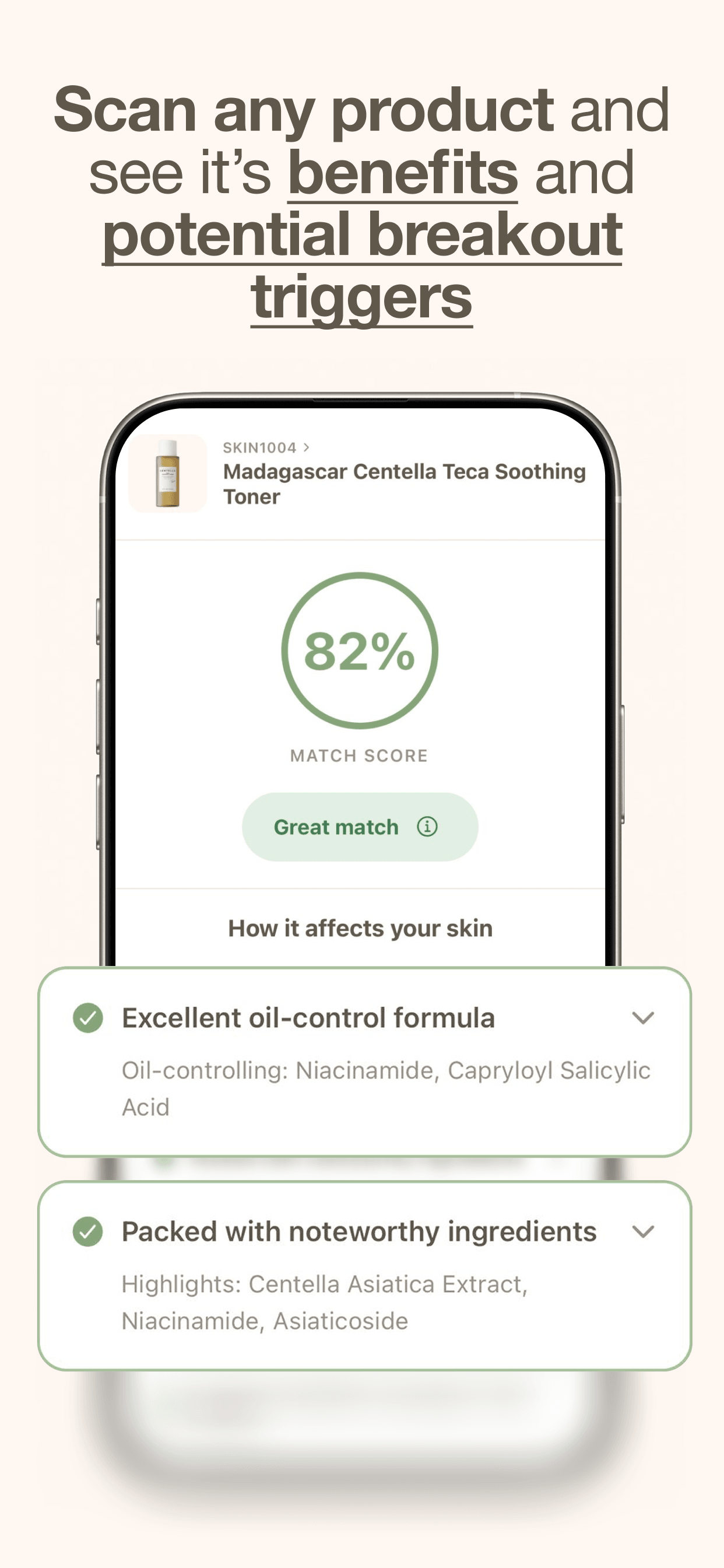 Store screenshots screen from the Skan - #1 Skincare App app, capture 7