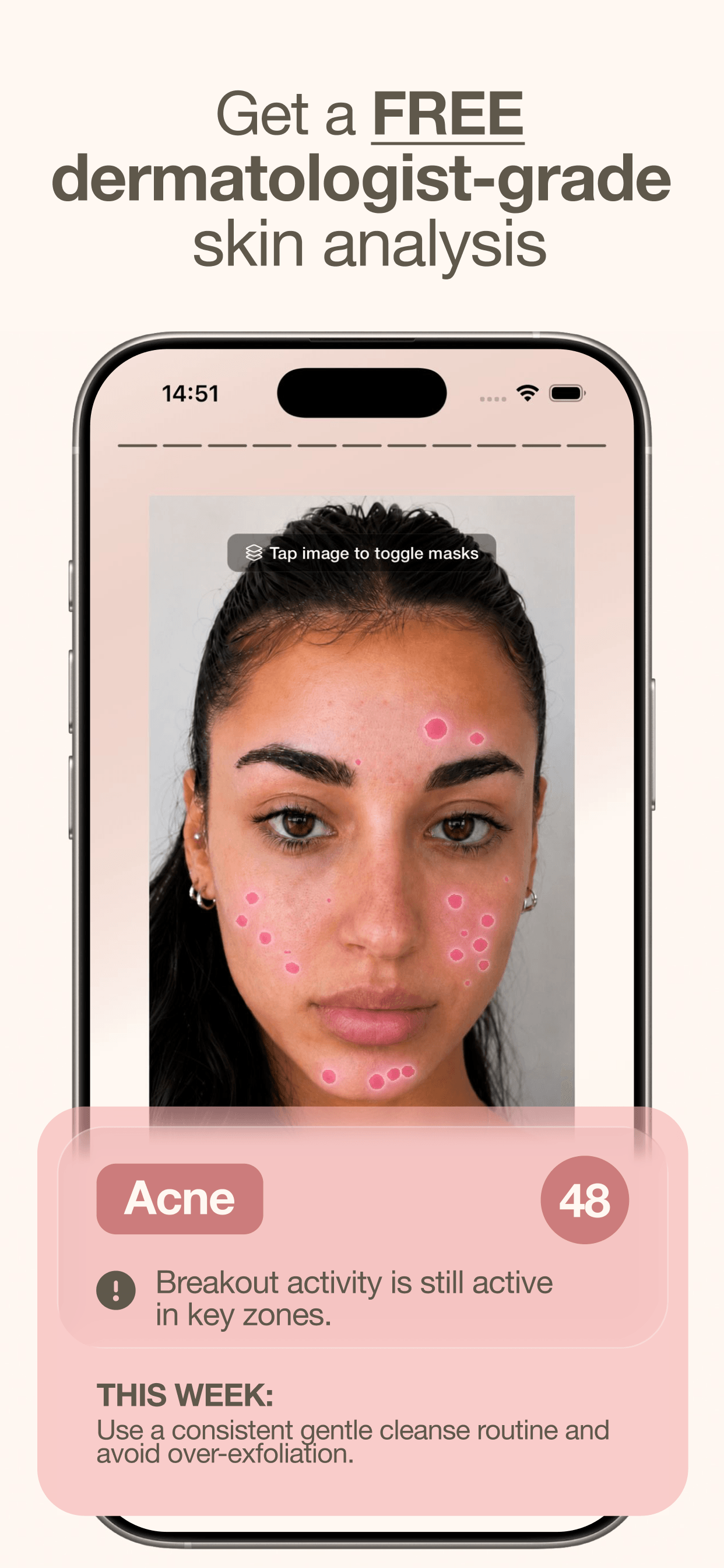 Store screenshots screen from the Skan - #1 Skincare App app, capture 2