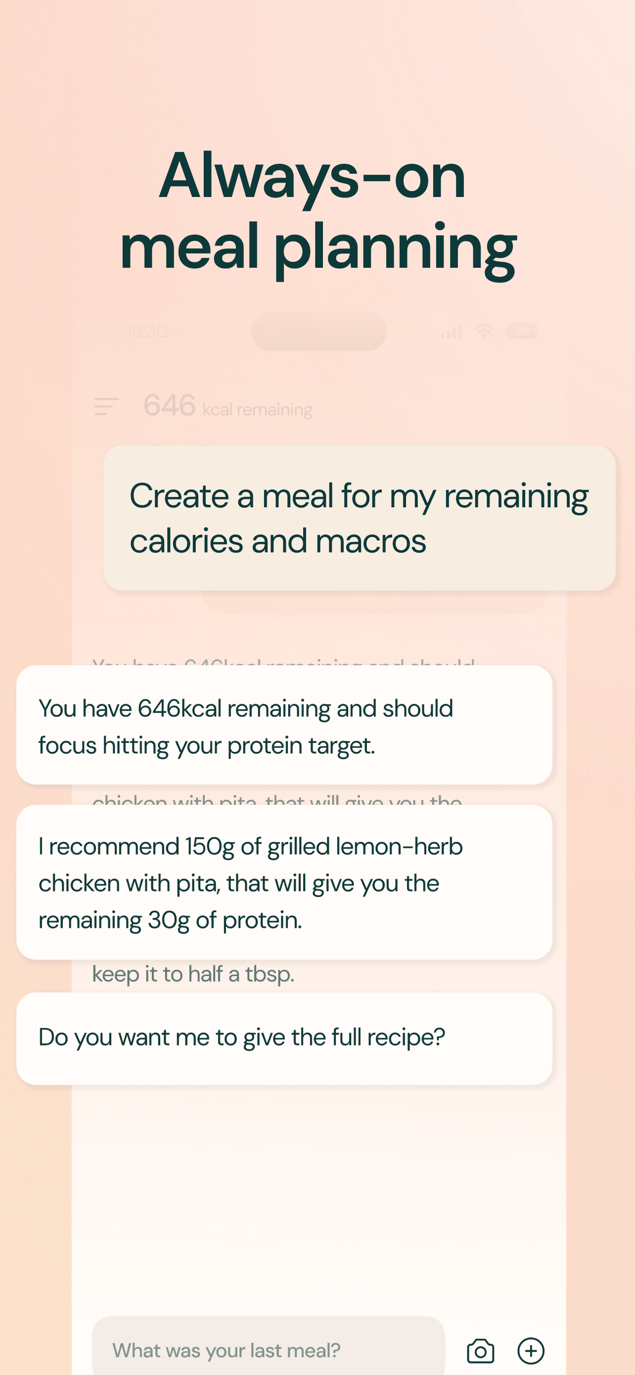 Écran Captures de store de l'app Welling AI Food & Health Coach, capture 8