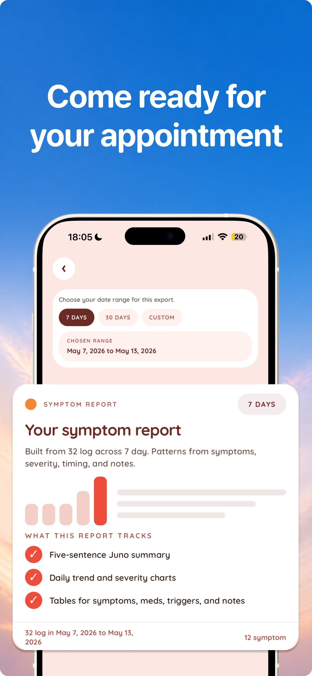 Store screenshots screen from the Juno: Chronic Illness Support app, capture 3
