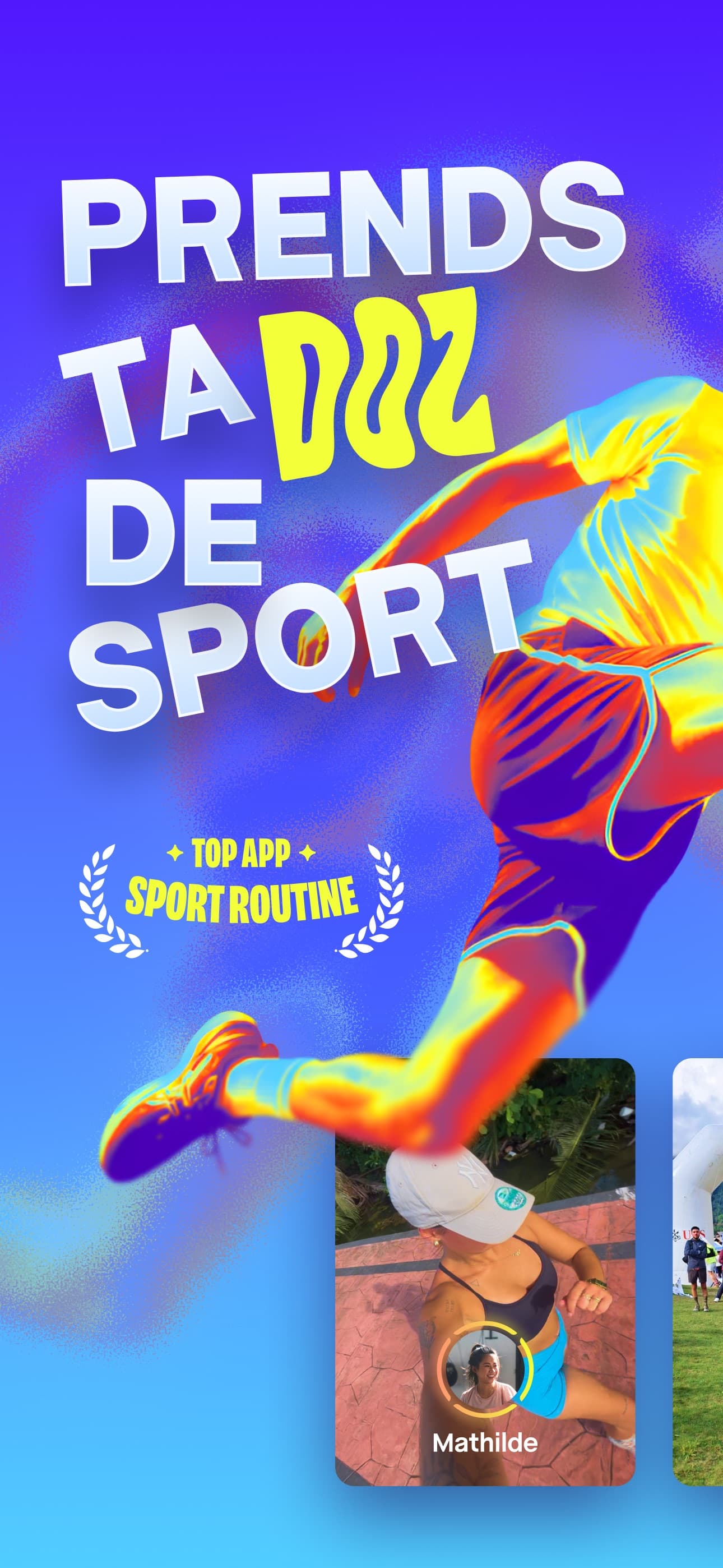Écran Captures de store de l'app DOZ - Sport au quotidien, capture 1